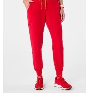 Figs Pop Red Uman Jogger Pants